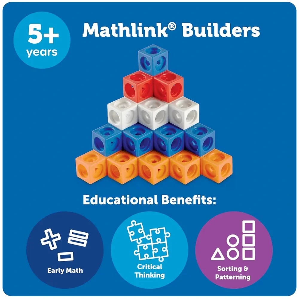 Learning Resources MathLink Cubes Early Math Activity Set - Picture 4 of 6